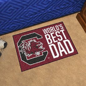 South Carolina Gamecocks Starter Mat Accent Rug - 19in. x 30in. World's Best Dad Starter Mat, 18198