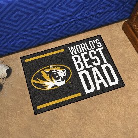 Missouri Tigers Starter Mat Accent Rug - 19in. x 30in. World's Best Dad Starter Mat, 18217