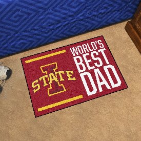 Iowa State University Starter Mat - World's Best Dad 19"x30", 18230