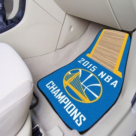 Golden State Warriors 2015 NBA Champions Front Carpet Car Mat Set - 2 Pieces, 18265