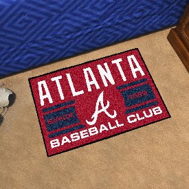 Atlanta Braves Starter Mat Accent Rug - 19in. x 30in., Uniform Design, 18460