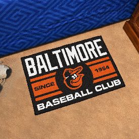 Baltimore Orioles Starter Mat Accent Rug - 19in. x 30in., Uniform Design, 18461