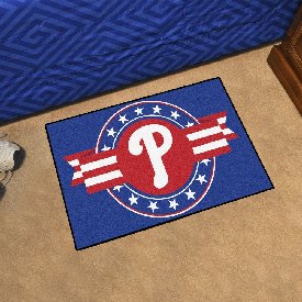 MLB - Philadelphia Phillies Starter Mat - MLB Patriotic 19"x30", 18548