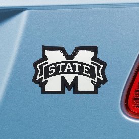 Mississippi State Bulldogs 3D Chrome Metal Emblem, 18559