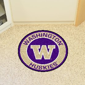 Washington Huskies Roundel Rug - 27in. Diameter, 18647