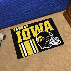 Iowa Hawkeyes Starter Mat Accent Rug - 19in. x 30in., Unifrom Design, 18746