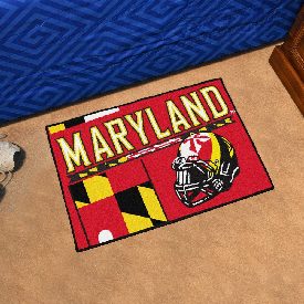 Maryland Terrapins Starter Mat Accent Rug - 19in. x 30in., Unifrom Design, 18756