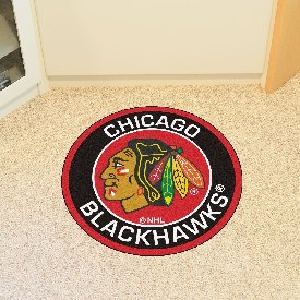 Chicago Blackhawks Roundel Rug - 27in. Diameter, 18867