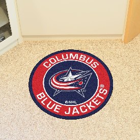 Columbus Blue Jackets Roundel Rug - 27in. Diameter, 18869