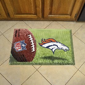 Denver Broncos Scraper Mat 19"x30", 18954-GR Denver Broncos Scraper Mat 19"x30", 18954-GR