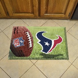 Houston Texans Scraper Mat 19"x30", 18960-GR Houston Texans Scraper Mat 19"x30", 18960-GR