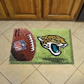 Jacksonville Jaguars Scraper Mat 19"x30", 18964-GR Jacksonville Jaguars Scraper Mat 19"x30", 18964-GR