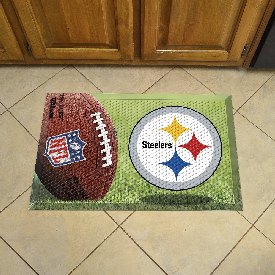 Pittsburgh Steelers Scraper Mat 19"x30", 18988-GR Pittsburgh Steelers Scraper Mat 19"x30", 18988-GR