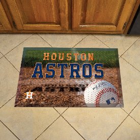 Houston Astros Scraper Mat 19"x30", 19024-GR Houston Astros Scraper Mat 19"x30", 19024-GR