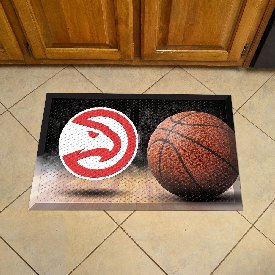 Atlanta Hawks Rubber Scraper Door Mat, 19064