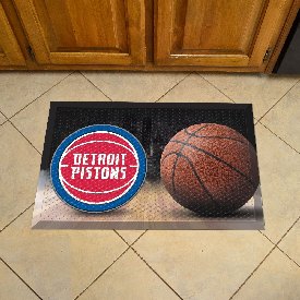 Detroit Pistons Rubber Scraper Door Mat, 19078
