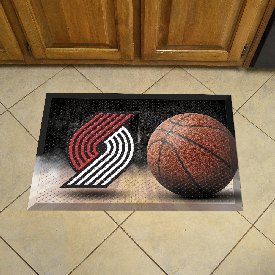 Portland Trail Blazers Rubber Scraper Door Mat, 19112