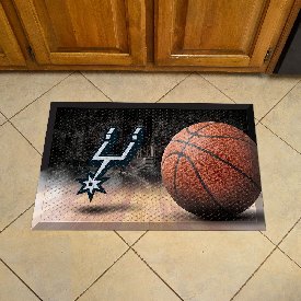 San Antonio Spurs Rubber Scraper Door Mat, 19116