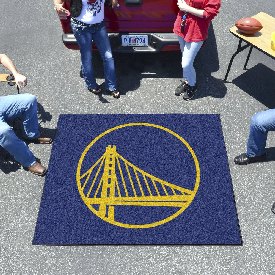Golden State Warriors Tailgater Rug - 5ft. x 6ft. - Circular Bridge Primary Logo, 19441