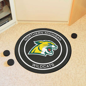 Northern Michigan Wildcats Hockey Puck Rug - 27in. Diameter, 19536