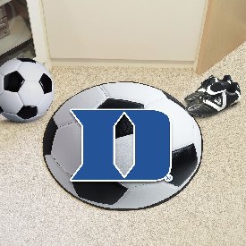 Duke Blue Devils Soccer Ball Rug - 27in. Diameter, D Logo, 19582