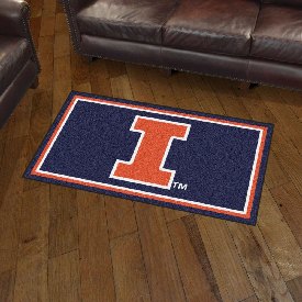 Illinois Illini 3ft. x 5ft. Plush Area Rug, 19770