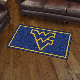 West Virginia Mountaineers 3ft. x 5ft. Plush Area Rug, 19794