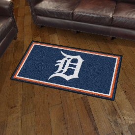 Detroit Tigers 3ft. x 5ft. Plush Area Rug - D Primary Cap Logo, 19804