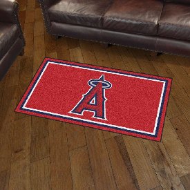 Los Angeles Angels 3ft. x 5ft. Plush Area Rug - A Primary Cap Logo, 19807