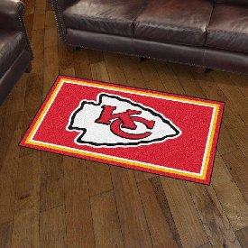 Kansas City Chiefs 3ft. x 5ft. Plush Area Rug - KC Arrow Primary Logo, 19872