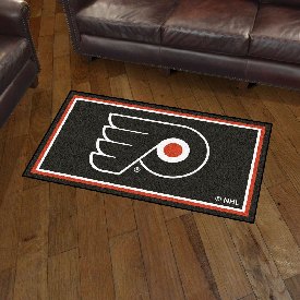 Philadelphia Flyers 3ft. x 5ft. Plush Area Rug - Flying P Primary Logo, 19914