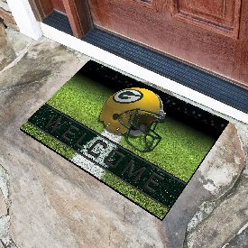Green Bay Packers Rubber Door Mat - 18in. x 30in. - Oval G Primary Logo, 19944
