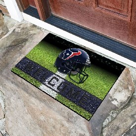 Houston Texans Rubber Door Mat - 18in. x 30in. - Bull Head Primary Logo, 19945