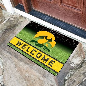 Iowa Hawkeyes Rubber Door Mat - 18in. x 30in., 19979