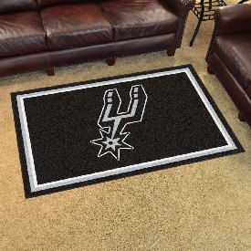 San Antonio Spurs 4ft. x 6ft. Plush Area Rug, 20444