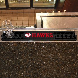 Atlanta Hawks Bar Drink Mat - 3.25in. x 24in., 20614