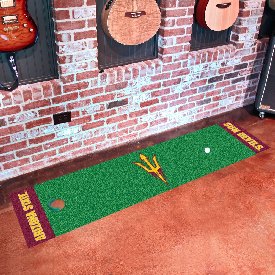 Arizona State Sun Devils Putting Green Mat - 1.5ft. x 6ft., Pitchfork Logo, 20647