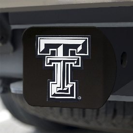 Texas Tech Black Hitch Cover 4 1/2"x3 3/8", 21052