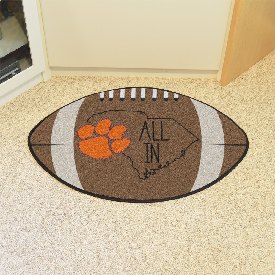 Clemson Tigers Southern Style Football Rug - 20.5in. x 32.5in., 21091