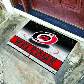 Carolina Hurricanes Rubber Door Mat - 18in. x 30in., 21266