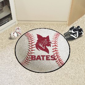 Bates College Bobcats Baseball Rug - 27in. Diameter, 21433