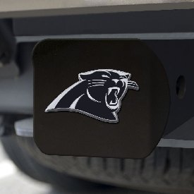 NFL - Carolina Panthers Hitch Cover - Chrome on Black 3.4"x4", 21500