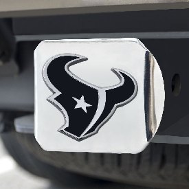 Houston Texans Chrome Metal Hitch Cover with Chrome Metal 3D Emblem, 21529