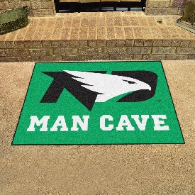 North Dakota Fighting Hawks Man Cave All-Star Rug - 34 in. x 42.5 in., 21683