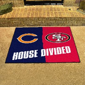 Bears - 49ers House Divided Rug 33.75"x42.5", 21860