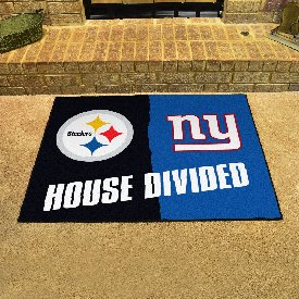 NFL - Steelers - Giants House Divided Rug 33.75"x42.5", 21886