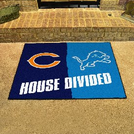NFL - Bears - Lions House Divided Rug 33.75"x42.5", 21908