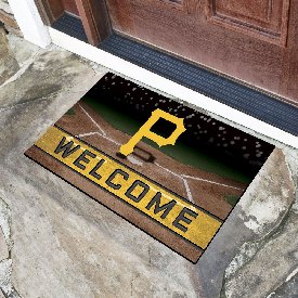 Pittsburgh Pirates Rubber Door Mat - 18in. x 30in., 21930