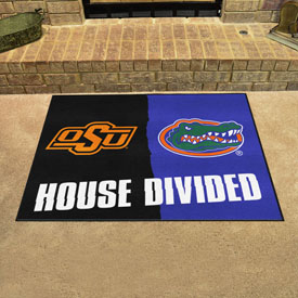 House Divided - Oklahoma State / Florida House Divided House Divided Rug - 34 in. x 42.5 in., 22004