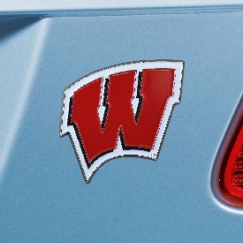 Wisconsin Badgers 3D Color Metal Emblem, 22265